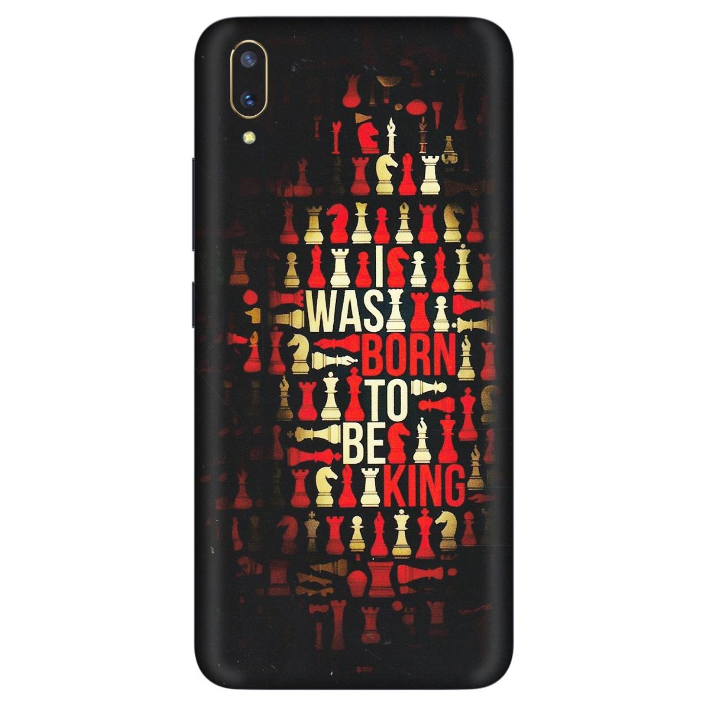 VIVO Z/V/X/T/U/S Series Phone Skins (All Models) - Born To Be King - Matte Finish (M-73) Vivo V11