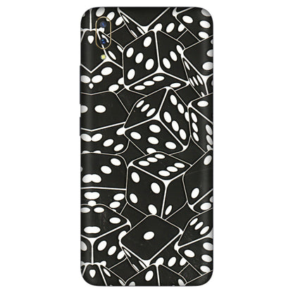 VIVO Z/V/X/T/U/S Series Phone Skins (All Models) - Big Black Dices - 3D Embossed Finish (L-106) Vivo V11 Pro