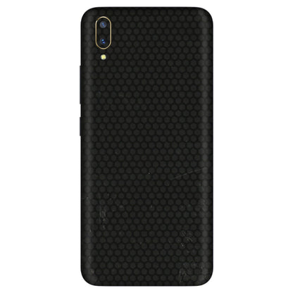 VIVO Z/V/X/T/U/S Series Phone Skins (All Models) - Black honeycomb - 3D Embossed Finish (L-114) Vivo V11 Pro