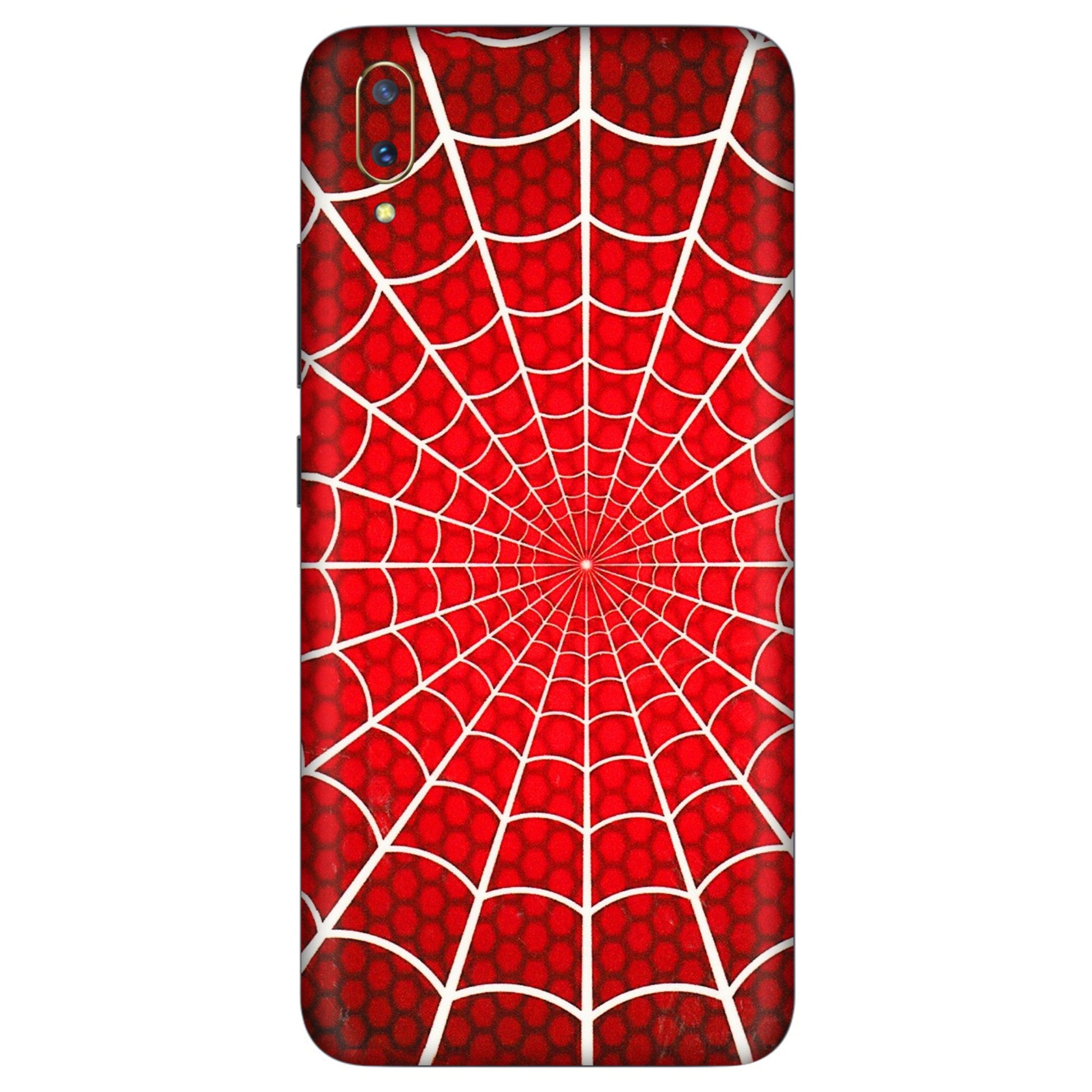 VIVO Z/V/X/T/U/S Series Phone Skins (All Models) - Classic Spidey Web - 3D Embossed Finish (L-115) Vivo V11 Pro