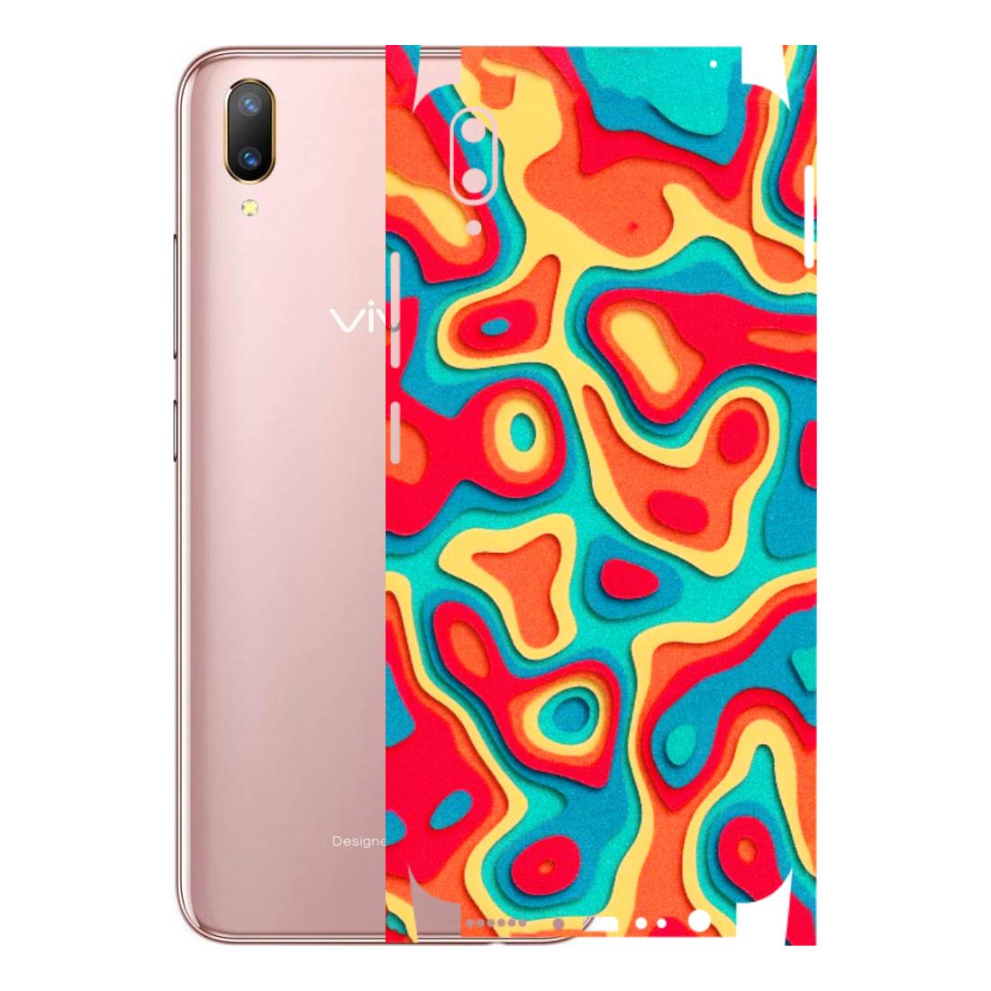 VIVO Z/V/X/T/U/S Series Phone Skins (All Models) - Abstract Swirl - 3D Embossed Finish (L-150) Vivo V11 Pro