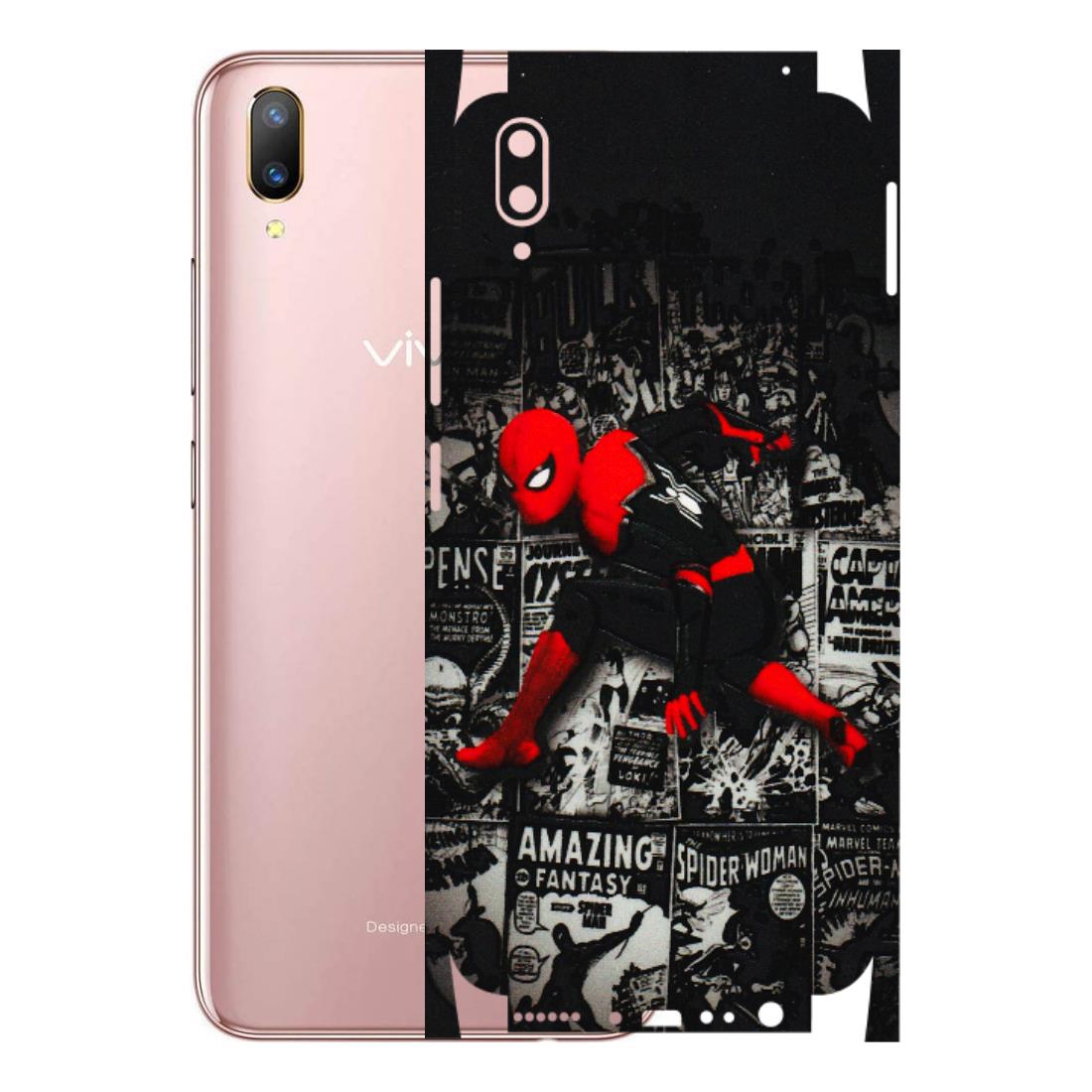 VIVO Z/V/X/T/U/S Series Phone Skins (All Models) - SpiderMan New - 3D Embossed Finish (L-162) Vivo V11 Pro
