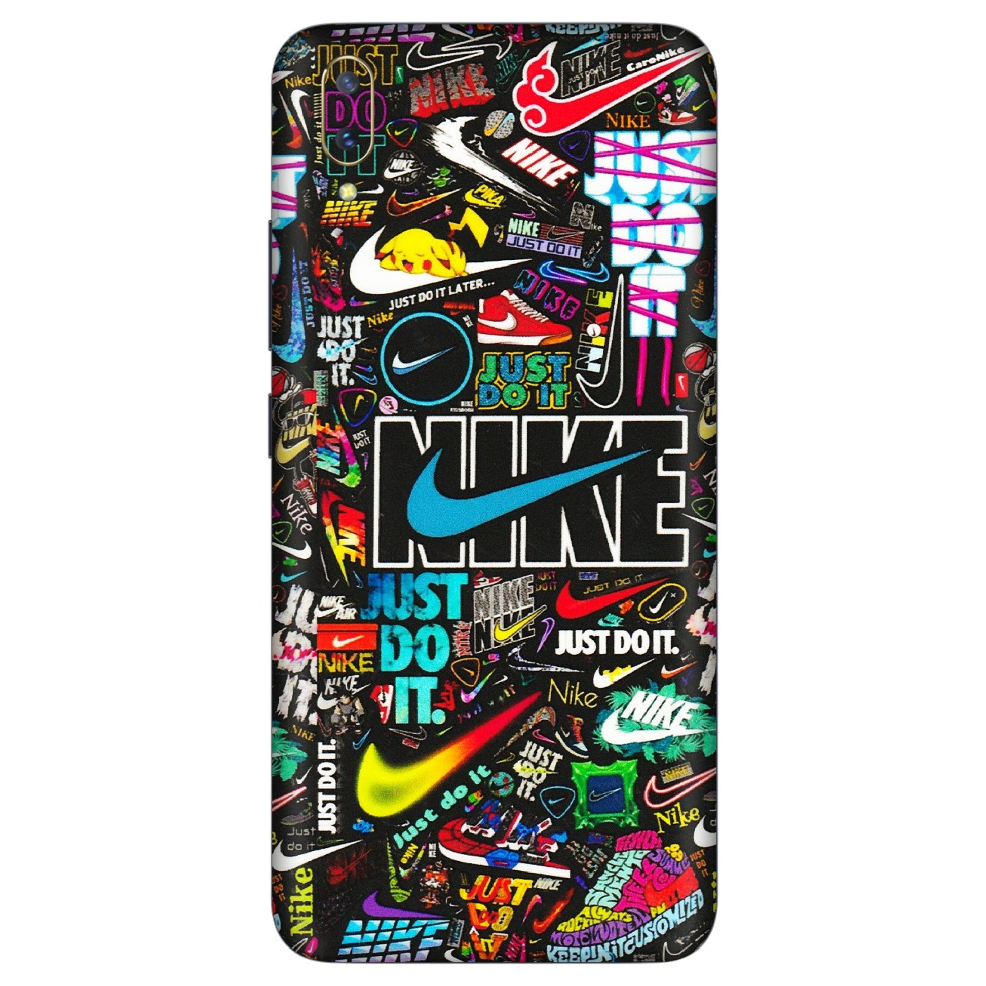 VIVO Z/V/X/T/U/S Series Phone Skins (All Models) - Just Do It Doodles - 3D Embossed Finish (L-166) Vivo V11 Pro