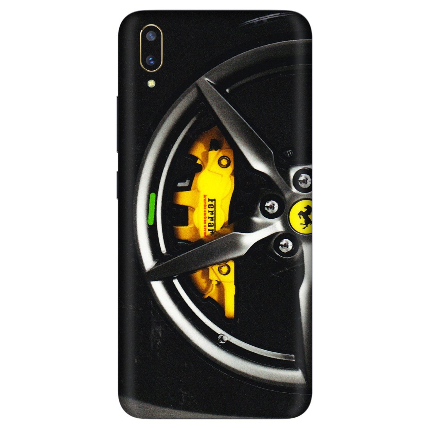 VIVO Z/V/X/T/U/S Series Phone Skins (All Models) - Ferrari Wheel Alloy - 3D Embossed Finish (L-173) Vivo V11 Pro