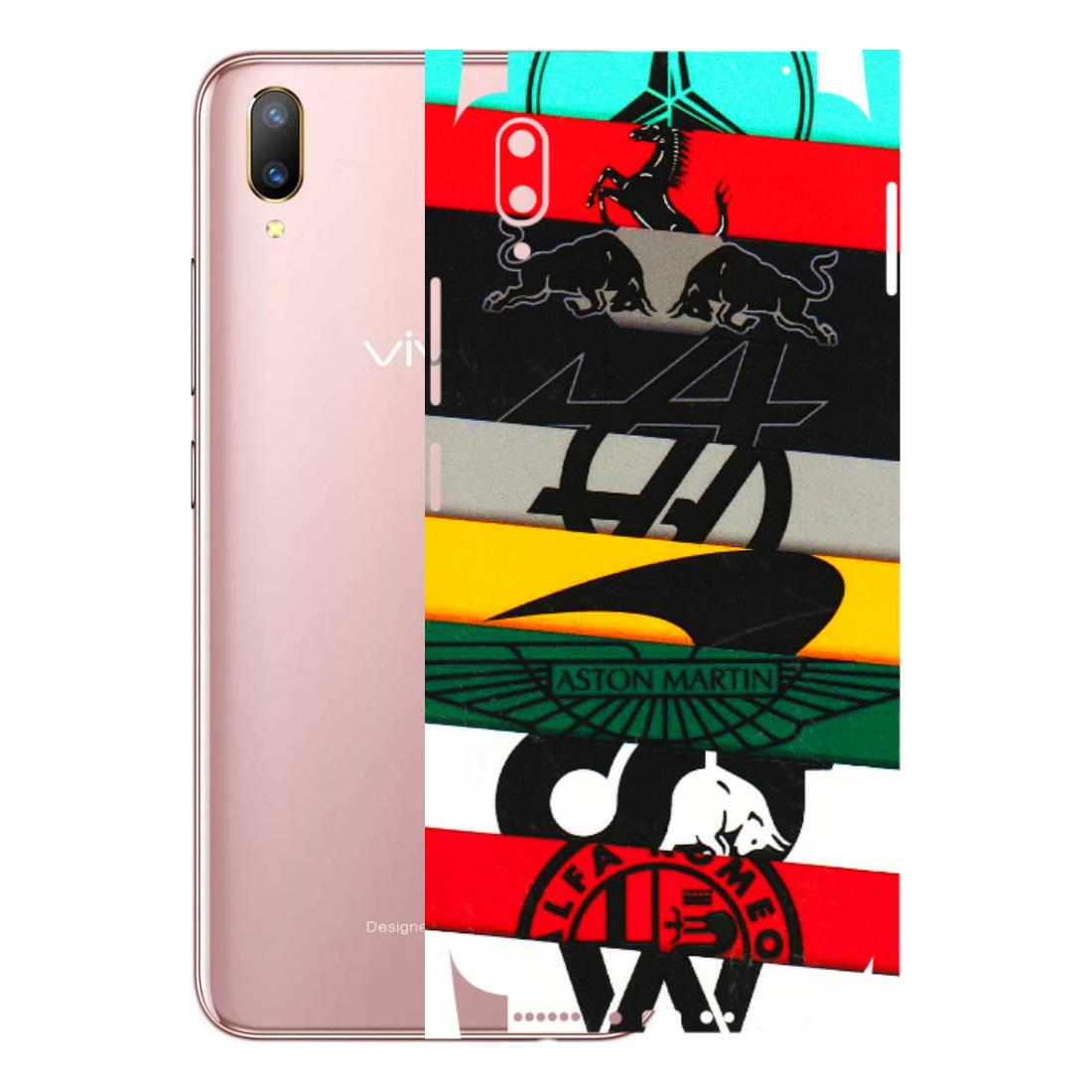 VIVO Z/V/X/T/U/S Series Phone Skins (All Models) - Multi Designer Brands - 3D Embossed Finish (L-187) Vivo V11 Pro
