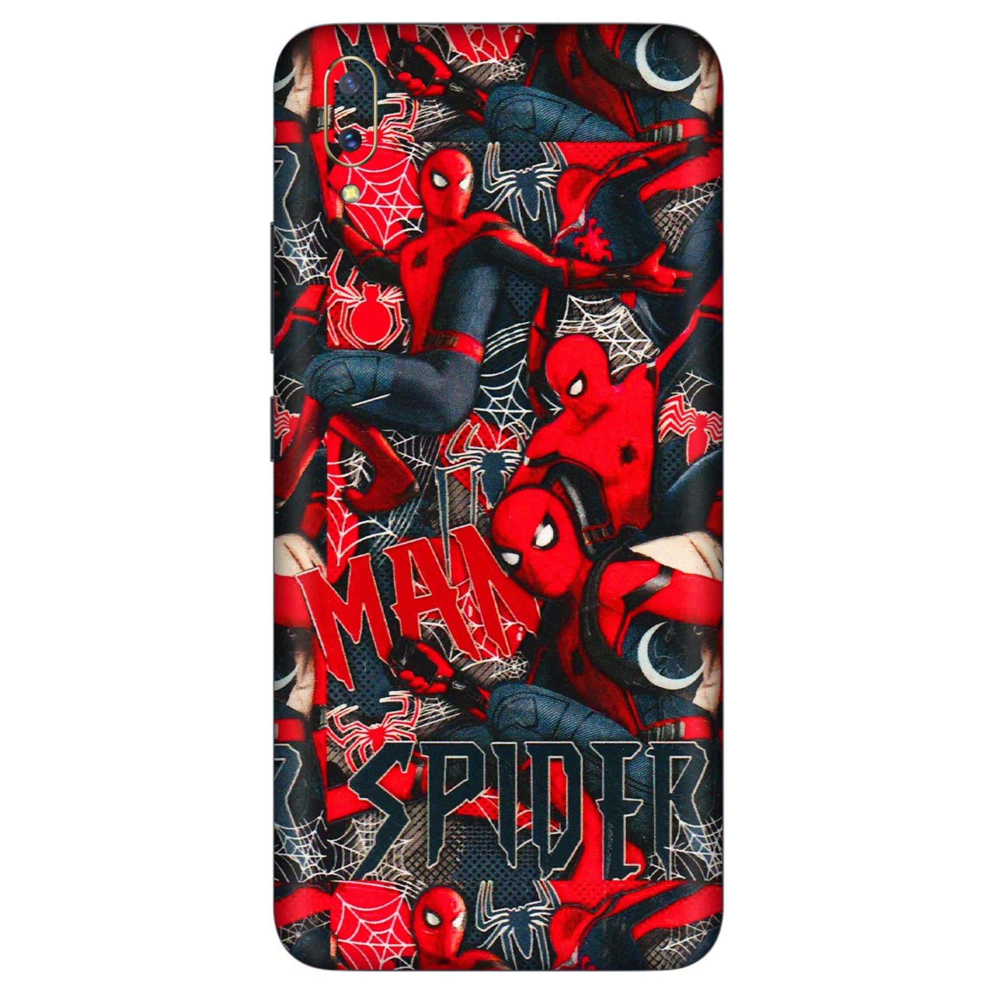 VIVO Z/V/X/T/U/S Series Phone Skins (All Models) - SpiderMan Cool - 3D Embossed Finish (L-188) Vivo V11 Pro