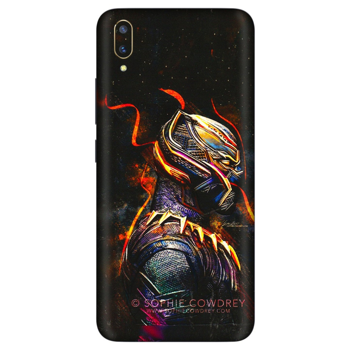 VIVO Z/V/X/T/U/S Series Phone Skins (All Models) - Black Panther - 3D Embossed Finish (L-190) Vivo V11 Pro