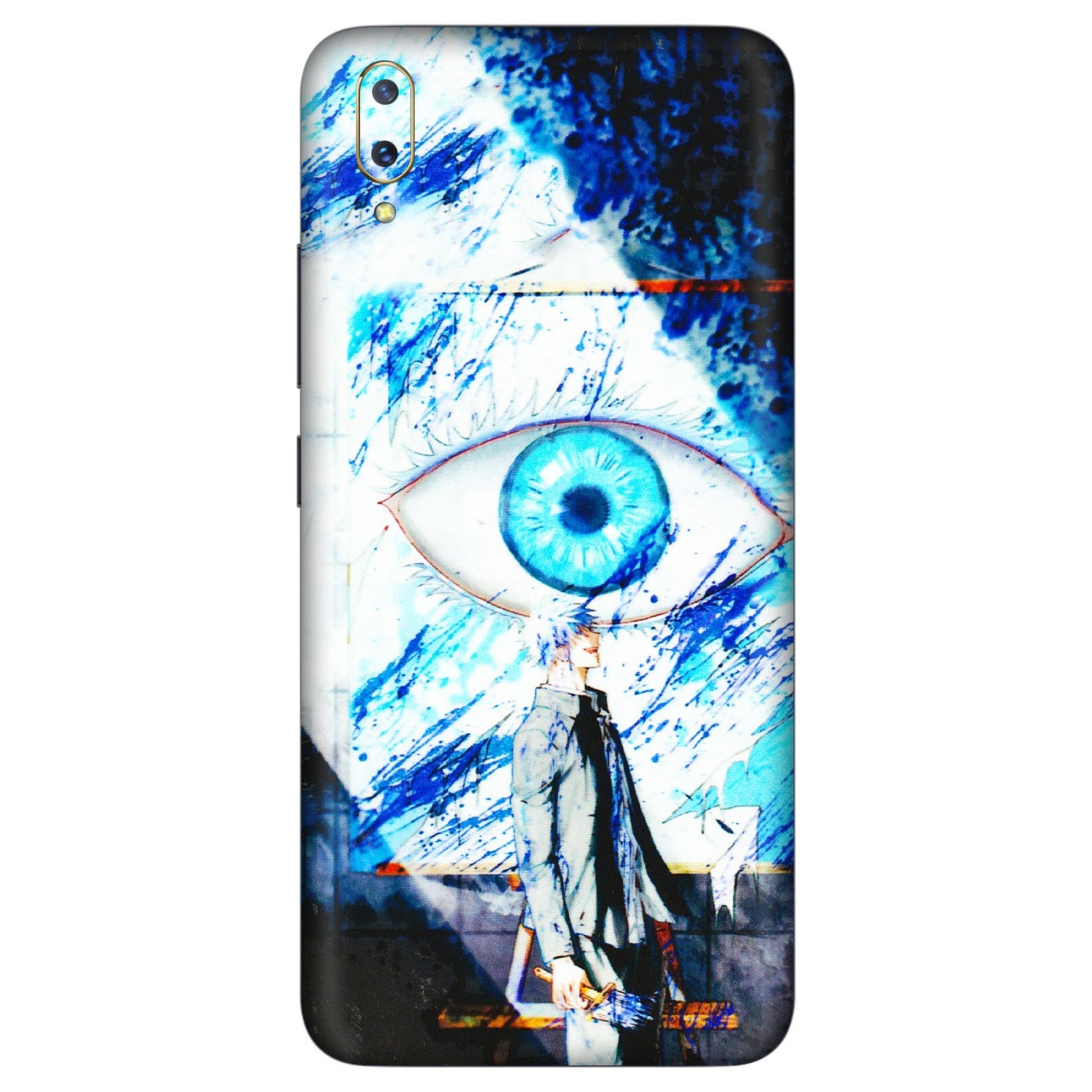 VIVO Z/V/X/T/U/S Series Phone Skins (All Models) - Gojo Satoru evil eye - 3D Embossed Finish (L-239) Vivo V11 Pro