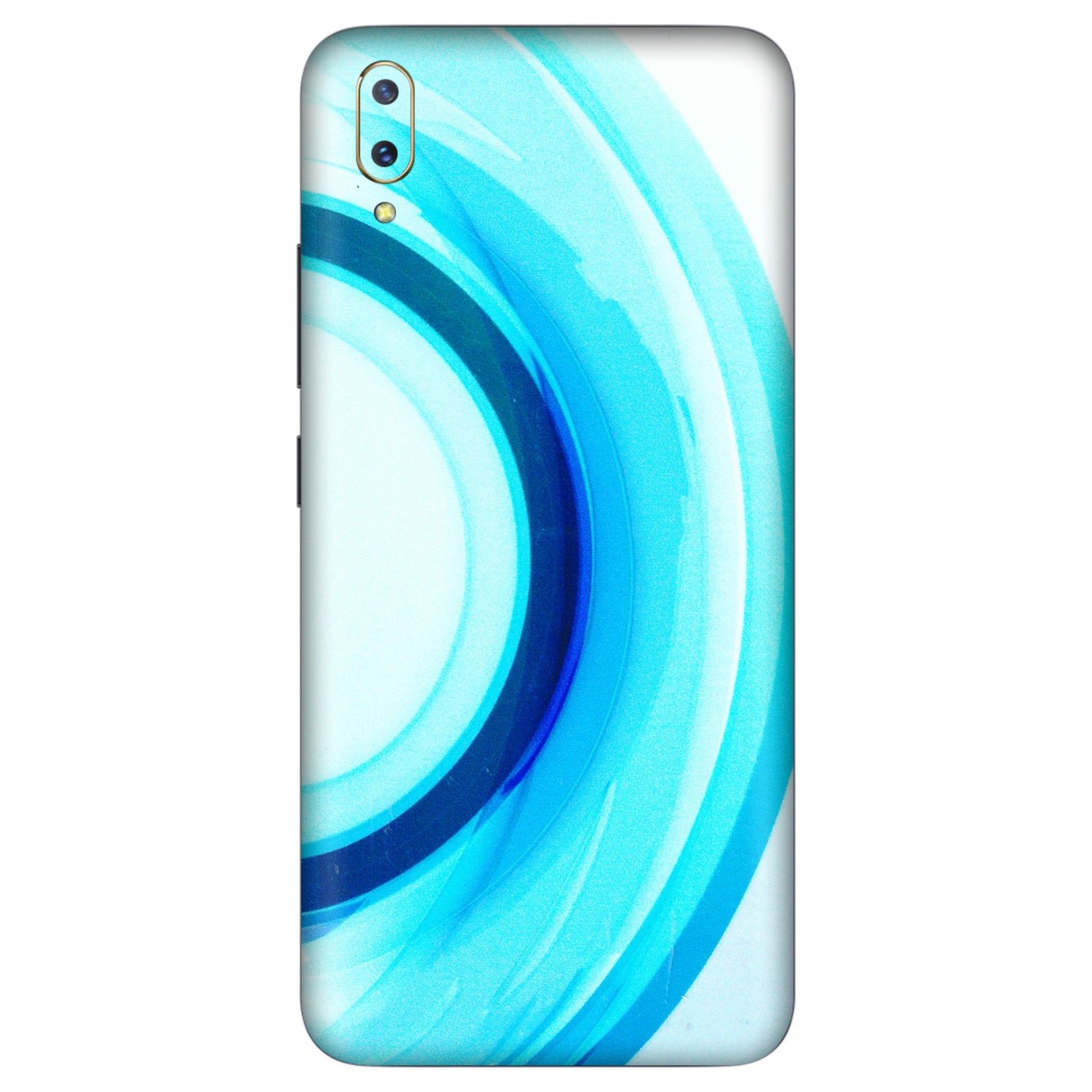 VIVO Z/V/X/T/U/S Series Phone Skins (All Models) - The Blue Curve - 3D Embossed Finish (L-244) Vivo V11 Pro