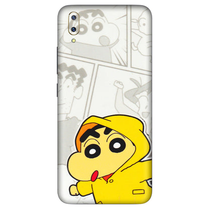 VIVO Z/V/X/T/U/S Series Phone Skins (All Models) - Yellow Shinchan Comic - 3D Embossed Finish (L-246) Vivo V11 Pro