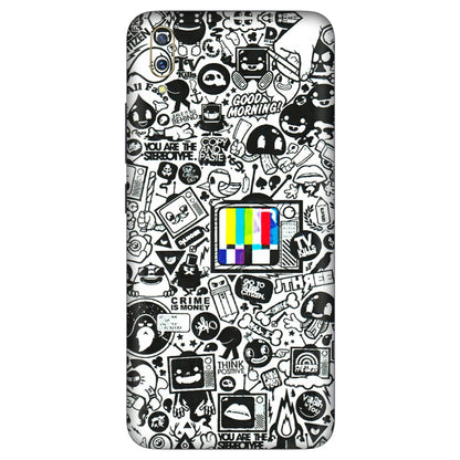 VIVO Z/V/X/T/U/S Series Phone Skins (All Models) - Doodles Positive Art - 3D Embossed Finish (L-263) Vivo V11 Pro