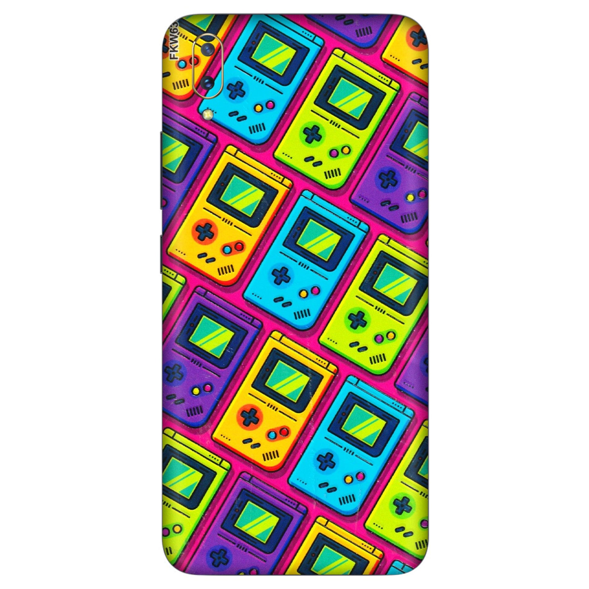 VIVO Z/V/X/T/U/S Series Phone Skins (All Models) - Gameboy Colourful - 3D Embossed Finish (L-266) Vivo V11 Pro