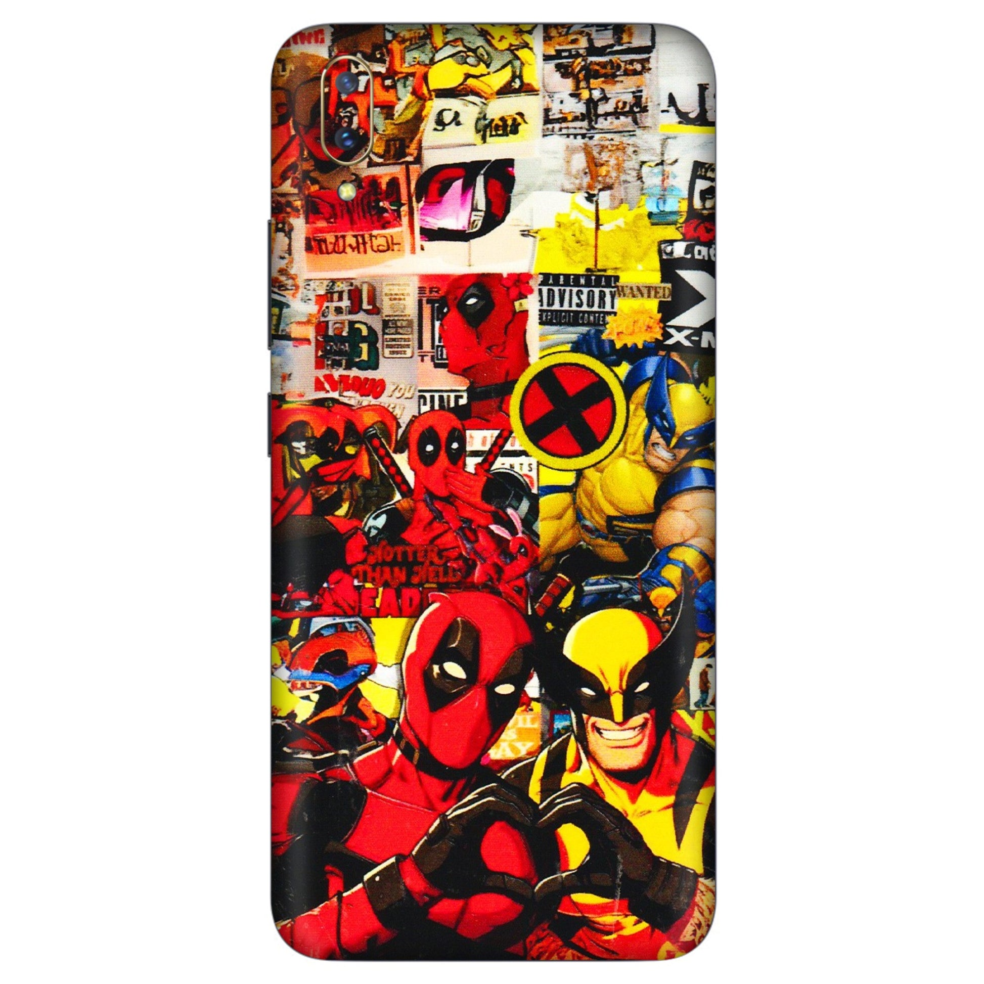 VIVO Z/V/X/T/U/S Series Phone Skins (All Models) - Spidy Wolverine - 3D Embossed Finish (L-310) Vivo V11 Pro