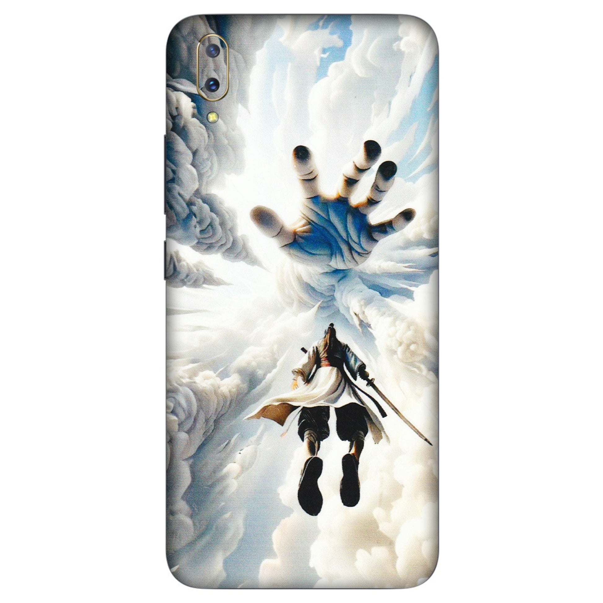 VIVO Z/V/X/T/U/S Series Phone Skins (All Models) - Big Hand With Monkey King - 3D Embossed Finish (L-323) Vivo V11 Pro