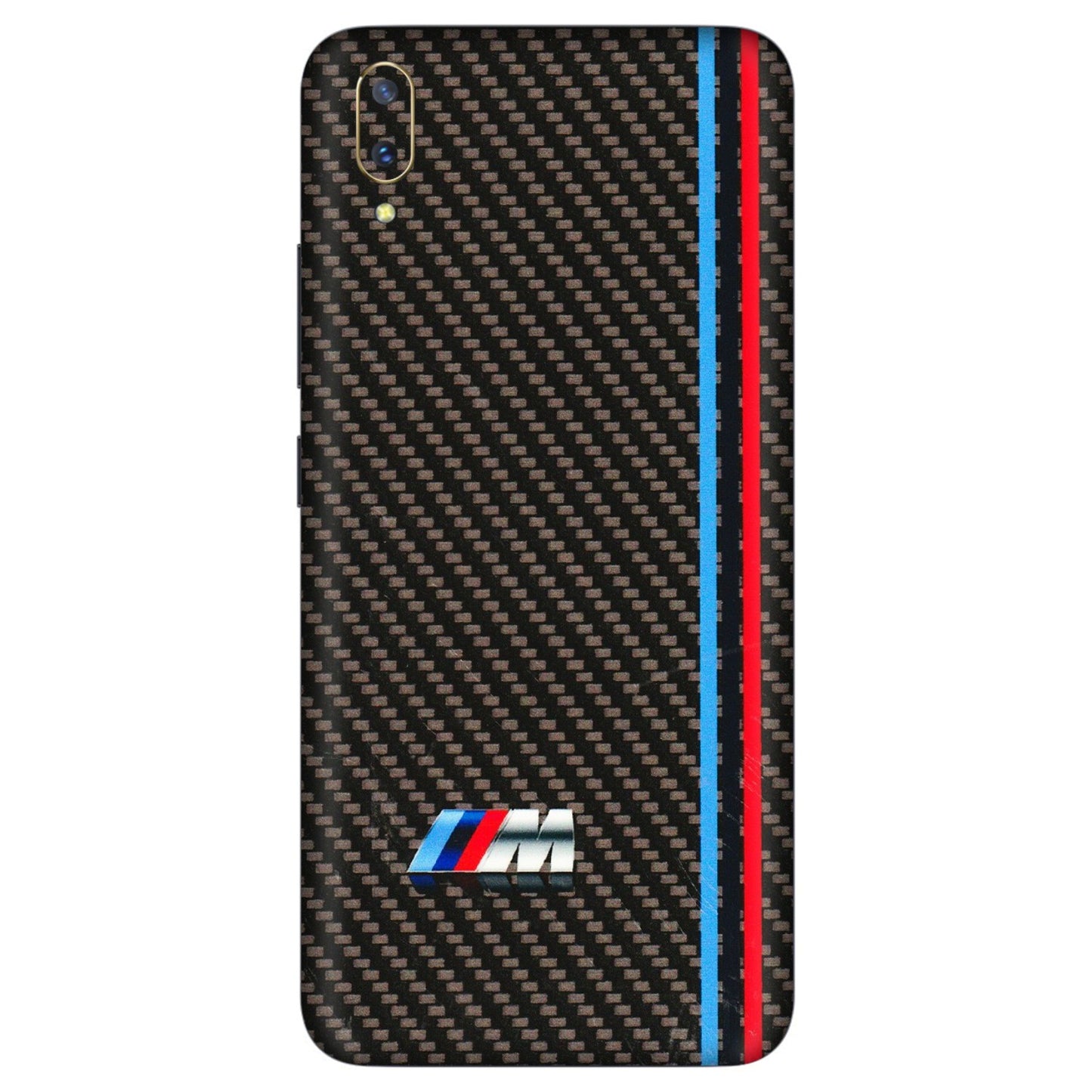 VIVO Z/V/X/T/U/S Series Phone Skins (All Models) - BM Carbon Fiber Feels - 3D Embossed Finish (L-38) Vivo V11 Pro