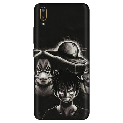 VIVO Z/V/X/T/U/S Series Phone Skins (All Models) - Black Luffy Hat - 3D Embossed Finish (L-57) Vivo V11 Pro
