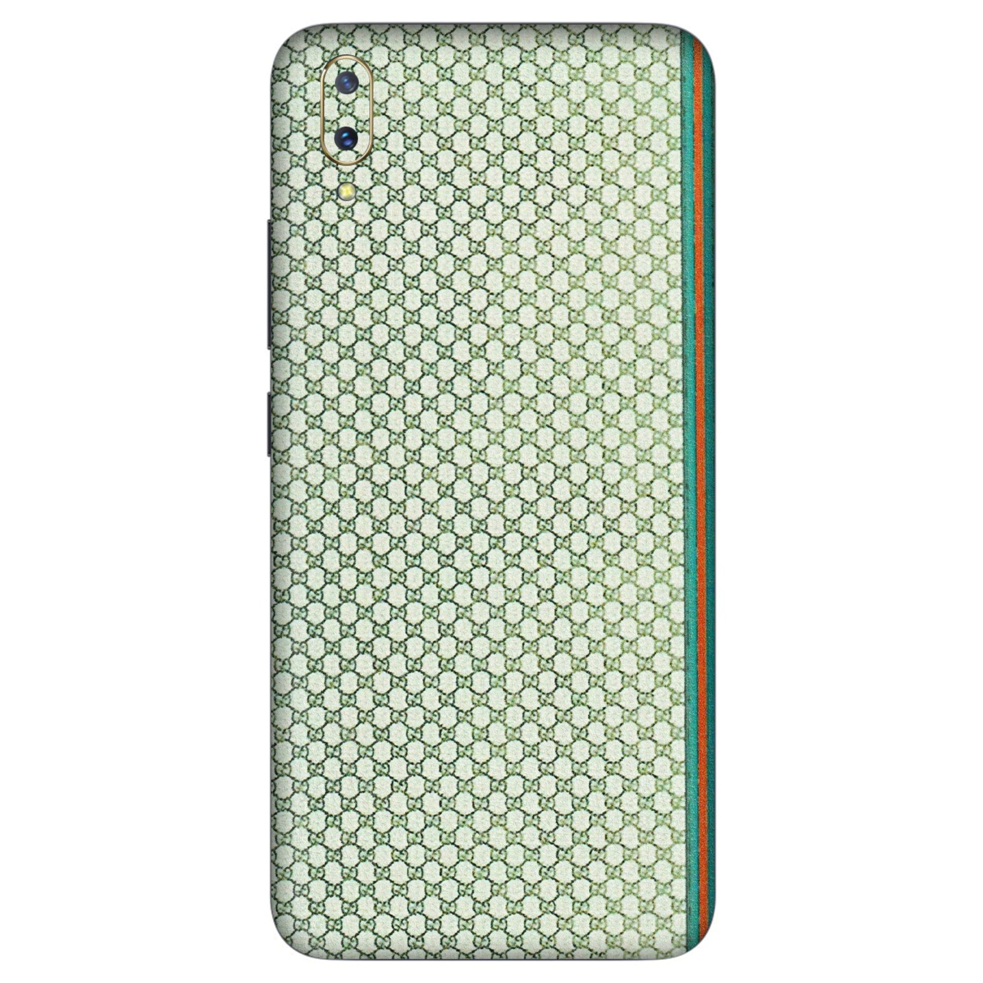 VIVO Z/V/X/T/U/S Series Phone Skins (All Models) - Gucci Fabric Pattern - 3D Embossed Finish (L-73) Vivo V11 Pro