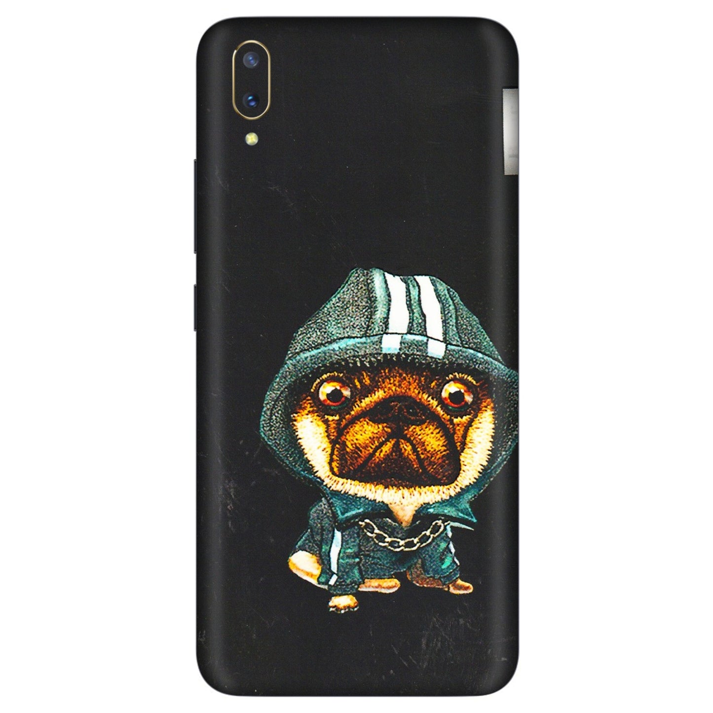 VIVO Z/V/X/T/U/S Series Phone Skins (All Models) - Puppy N Hoodie - 3D Embossed Finish (L-90) Vivo V11 Pro