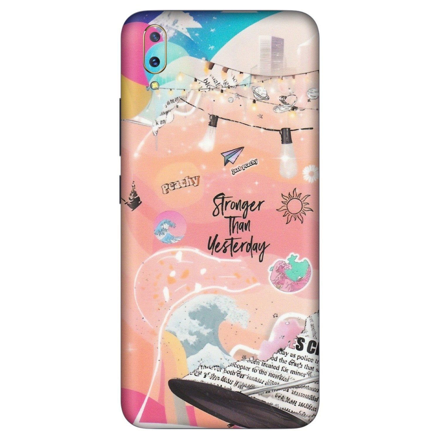 VIVO Z/V/X/T/U/S Series Phone Skins (All Models) - Stronger Then Yesterday - Matte Finish (M-128) Vivo V11 Pro