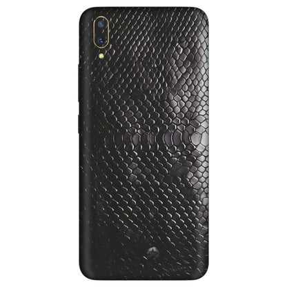 VIVO Z/V/X/T/U/S Series Phone Skins (All Models) - Black Snack Leather - Matte Finish (M-147) Vivo V11 Pro
