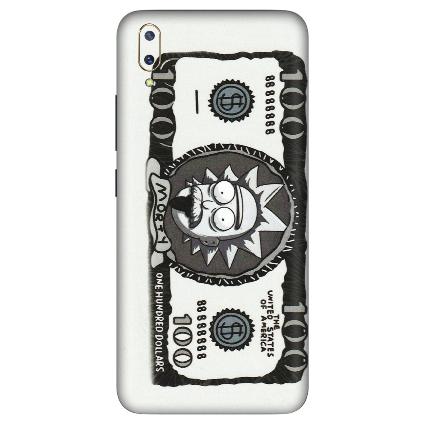 VIVO Z/V/X/T/U/S Series Phone Skins (All Models) - Rick And Morty Hundred Dollar Anime - Matte Finish (M-161) Vivo V11 Pro