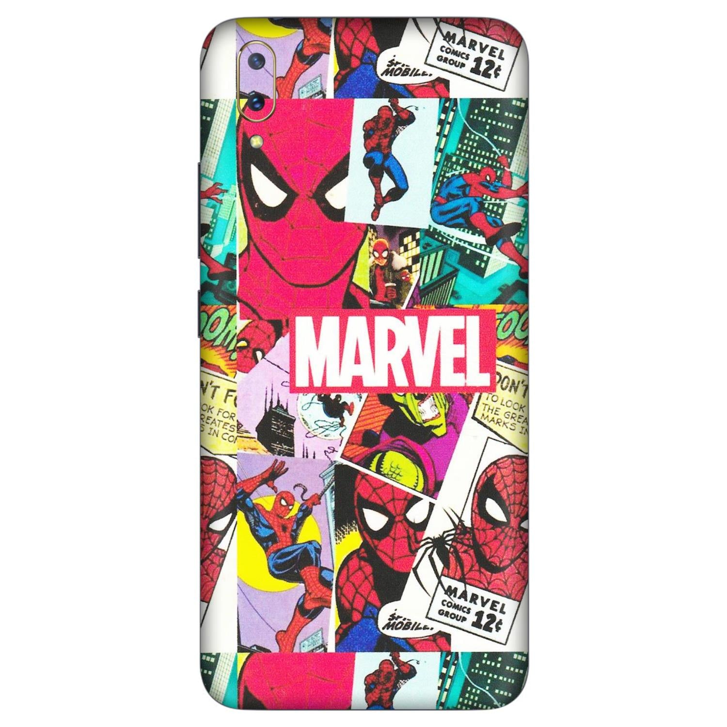 VIVO Z/V/X/T/U/S Series Phone Skins (All Models) - Marvel Comic Spiderman Grafitti - Matte Finish (M-72) Vivo V11 Pro
