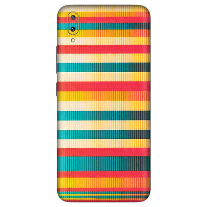 VIVO Z/V/X/T/U/S Series Phone Skins (All Models) - Colourful Stripes Soothing Effect - Matte Finish (M-86) Vivo V11 Pro