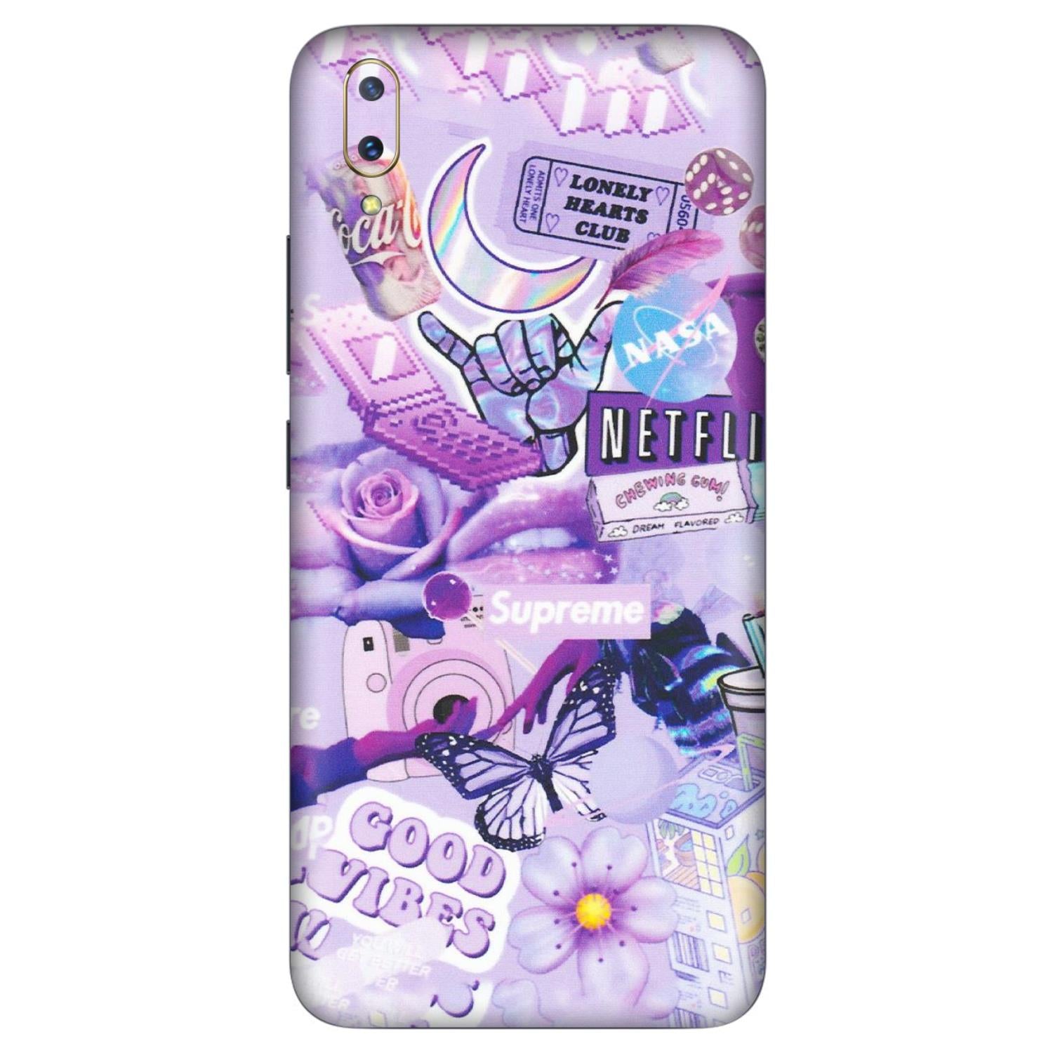 VIVO Z/V/X/T/U/S Series Phone Skins (All Models) - Supreme Purple Magic - Matte Finish (M-88) Vivo V11 Pro