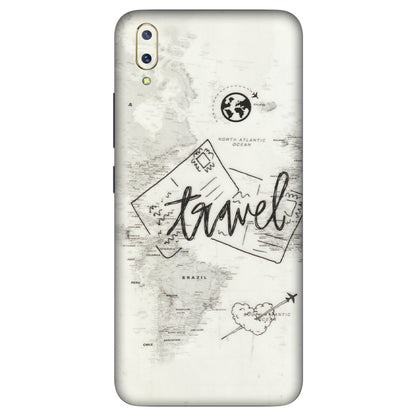 VIVO Z/V/X/T/U/S Series Phone Skins (All Models) - Travel Ticket - Transparent Finish (T-06) Vivo V11 Pro