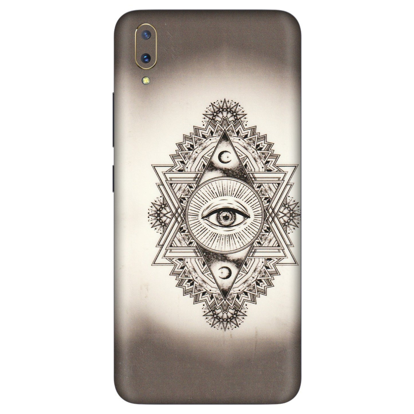 VIVO Z/V/X/T/U/S Series Phone Skins (All Models) - Illuminati Great Eye - Transparent Finish (T-14) Vivo V11 Pro