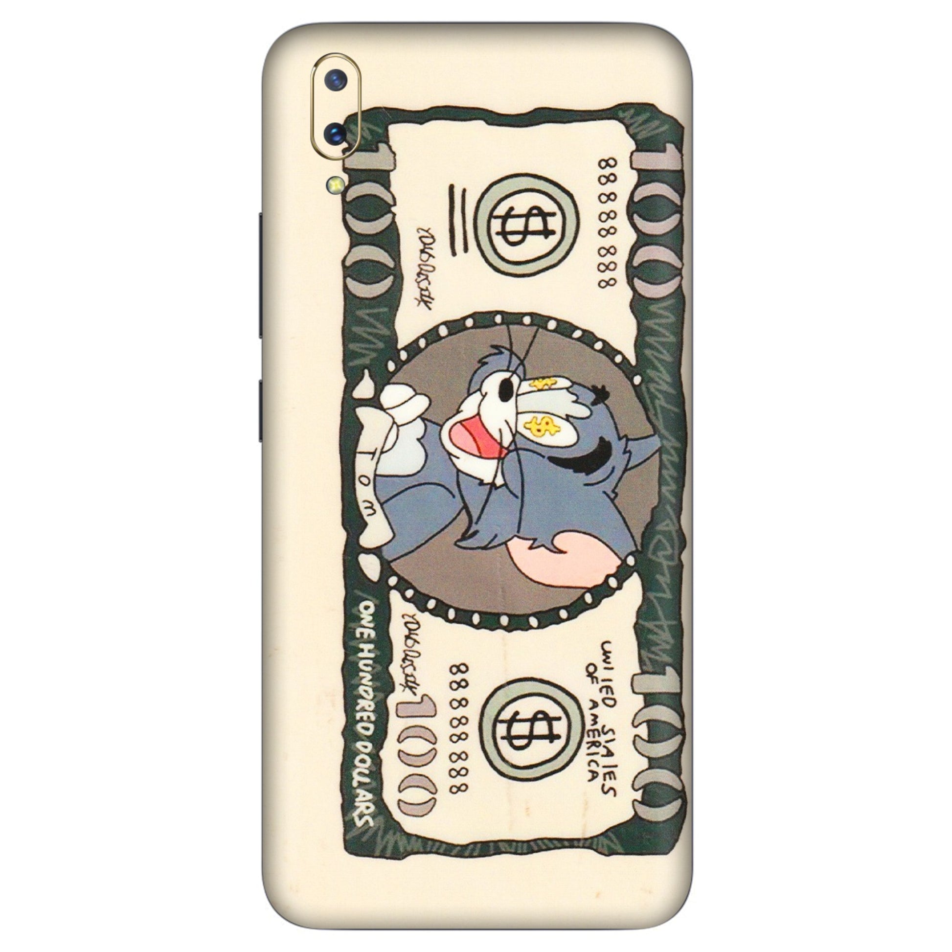 VIVO Z/V/X/T/U/S Series Phone Skins (All Models) - One Hundred Dollar Tom - Transparent Finish (T-16) Vivo V11 Pro