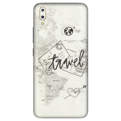 VIVO Z/V/X/T/U/S Series Phone Skins (All Models) - Travel Ticket - Transparent Finish (T-06) Vivo V11