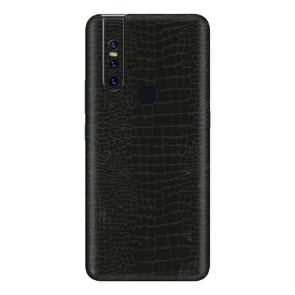 VIVO Z/V/X/T/U/S Series Phone Skins (All Models) - Snake Leather Black - 3D Embossed Finish (L-107) Vivo V15