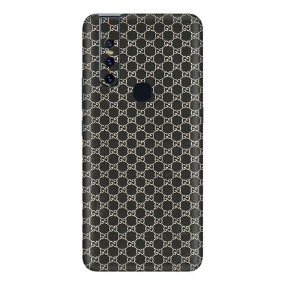 VIVO Z/V/X/T/U/S Series Phone Skins (All Models) - Black G Print - 3D Embossed Finish (L-109) Vivo V15