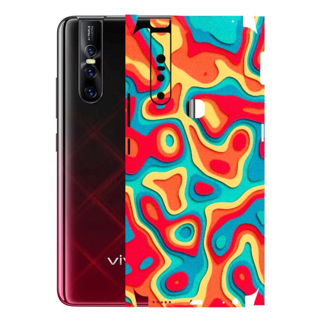 VIVO Z/V/X/T/U/S Series Phone Skins (All Models) - Abstract Swirl - 3D Embossed Finish (L-150) Vivo V15