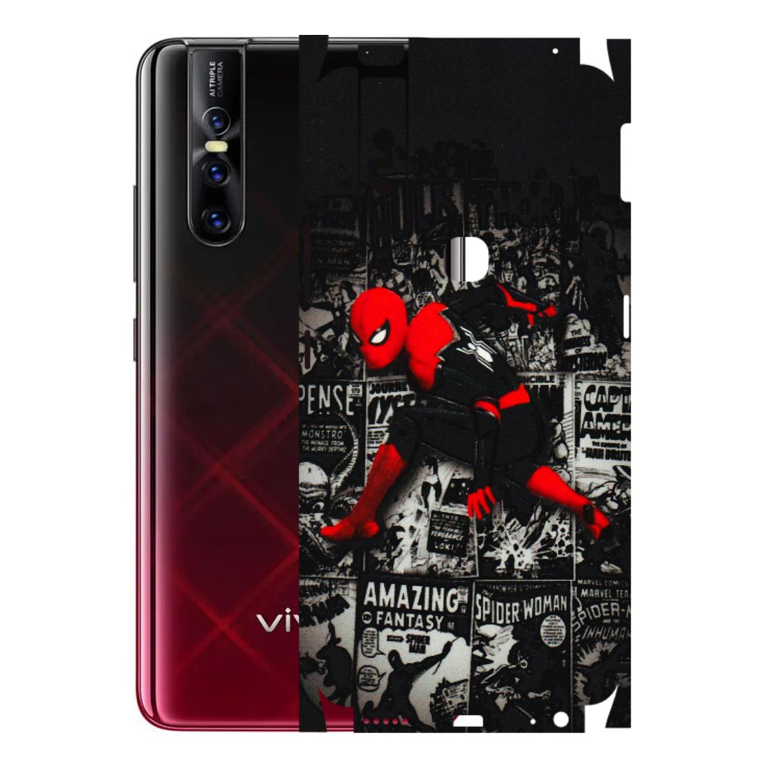 VIVO Z/V/X/T/U/S Series Phone Skins (All Models) - SpiderMan New - 3D Embossed Finish (L-162) Vivo V15