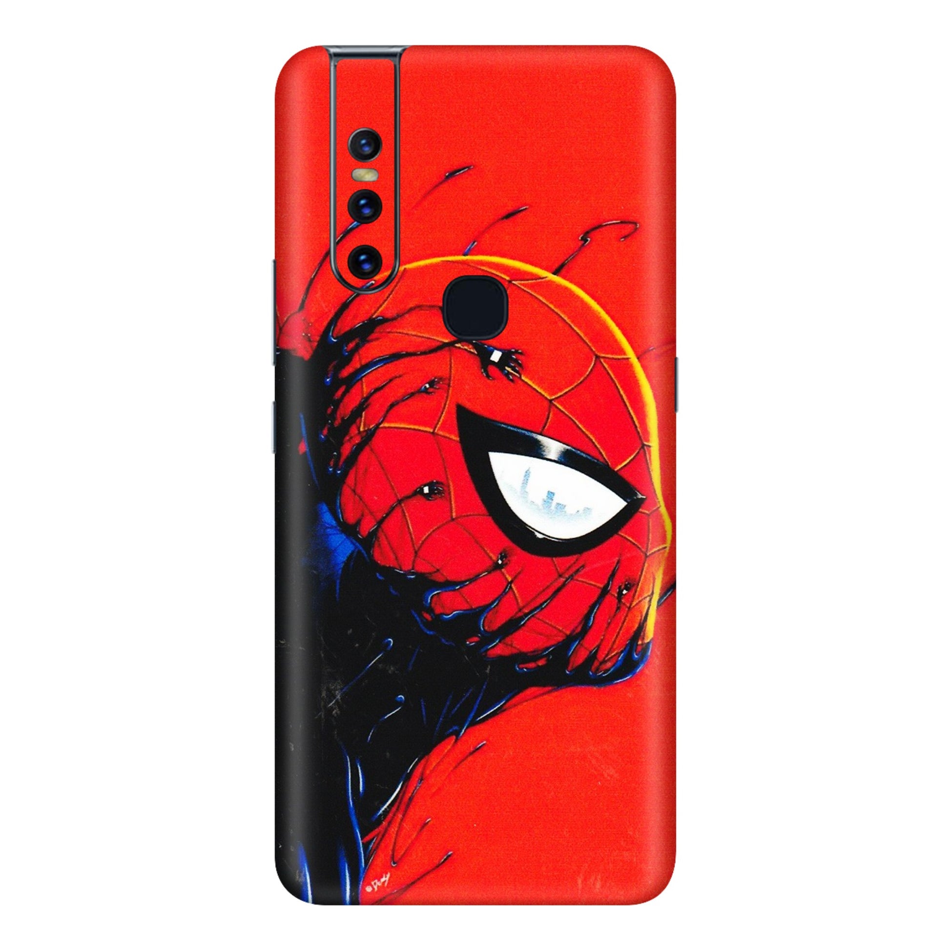VIVO Z/V/X/T/U/S Series Phone Skins (All Models) - Spiderman Face Venom - 3D Embossed Finish (L-165) Vivo V15