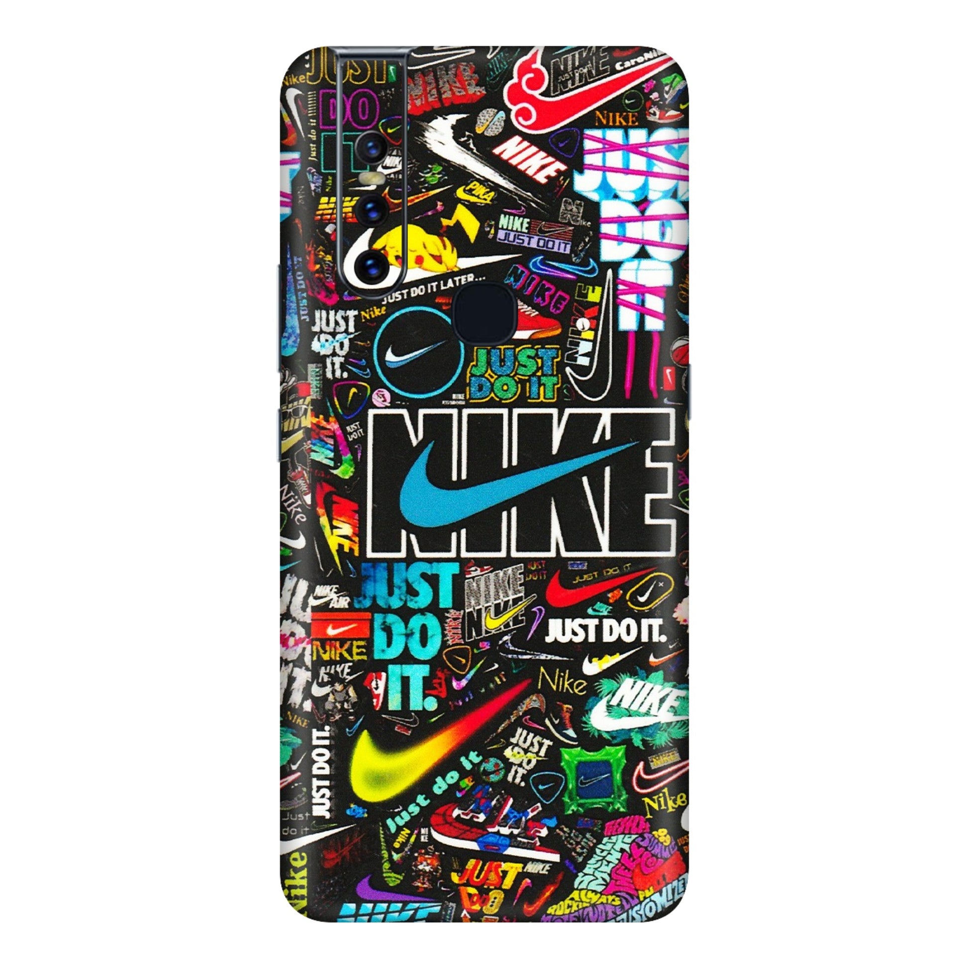 VIVO Z/V/X/T/U/S Series Phone Skins (All Models) - Just Do It Doodles - 3D Embossed Finish (L-166) Vivo V15