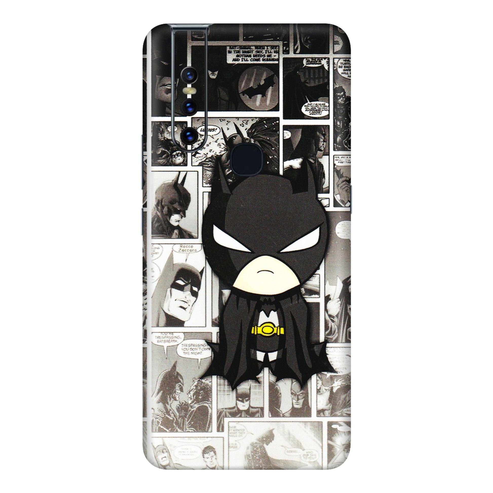 VIVO Z/V/X/T/U/S Series Phone Skins (All Models) - Toon Batman - 3D Embossed Finish (L-182) Vivo V15