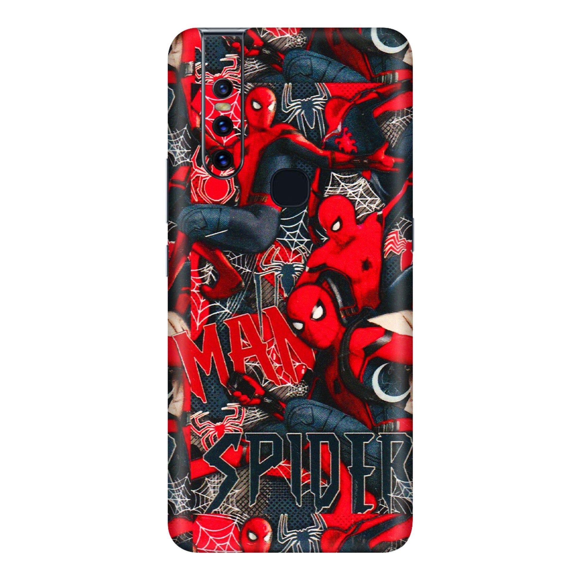 VIVO Z/V/X/T/U/S Series Phone Skins (All Models) - SpiderMan Cool - 3D Embossed Finish (L-188) Vivo V15