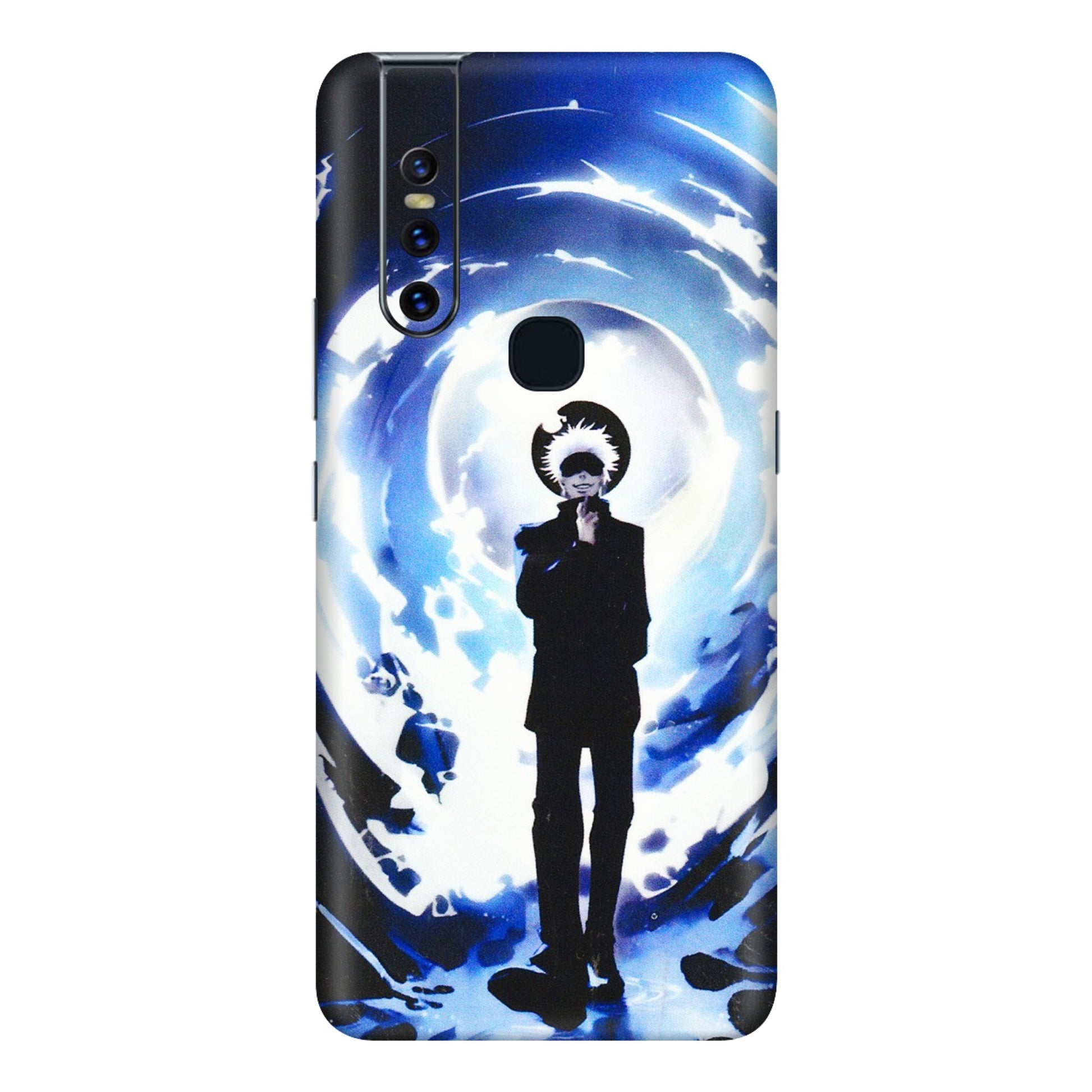 VIVO Z/V/X/T/U/S Series Phone Skins (All Models) - Satoru Gojo Dark Blue - 3D Embossed Finish (L-235) Vivo V15
