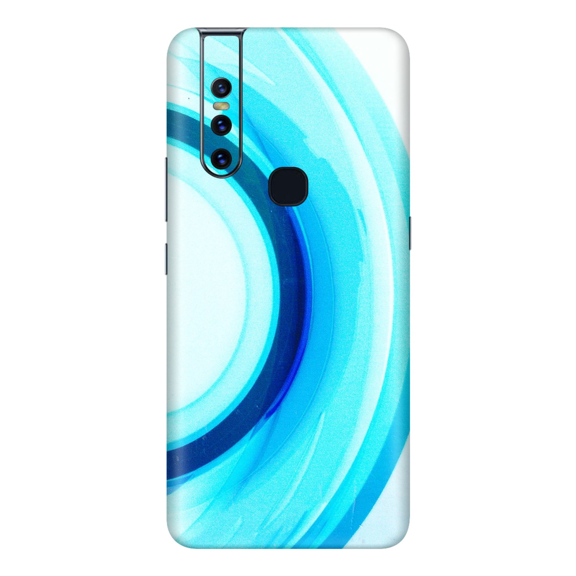 VIVO Z/V/X/T/U/S Series Phone Skins (All Models) - The Blue Curve - 3D Embossed Finish (L-244) Vivo V15