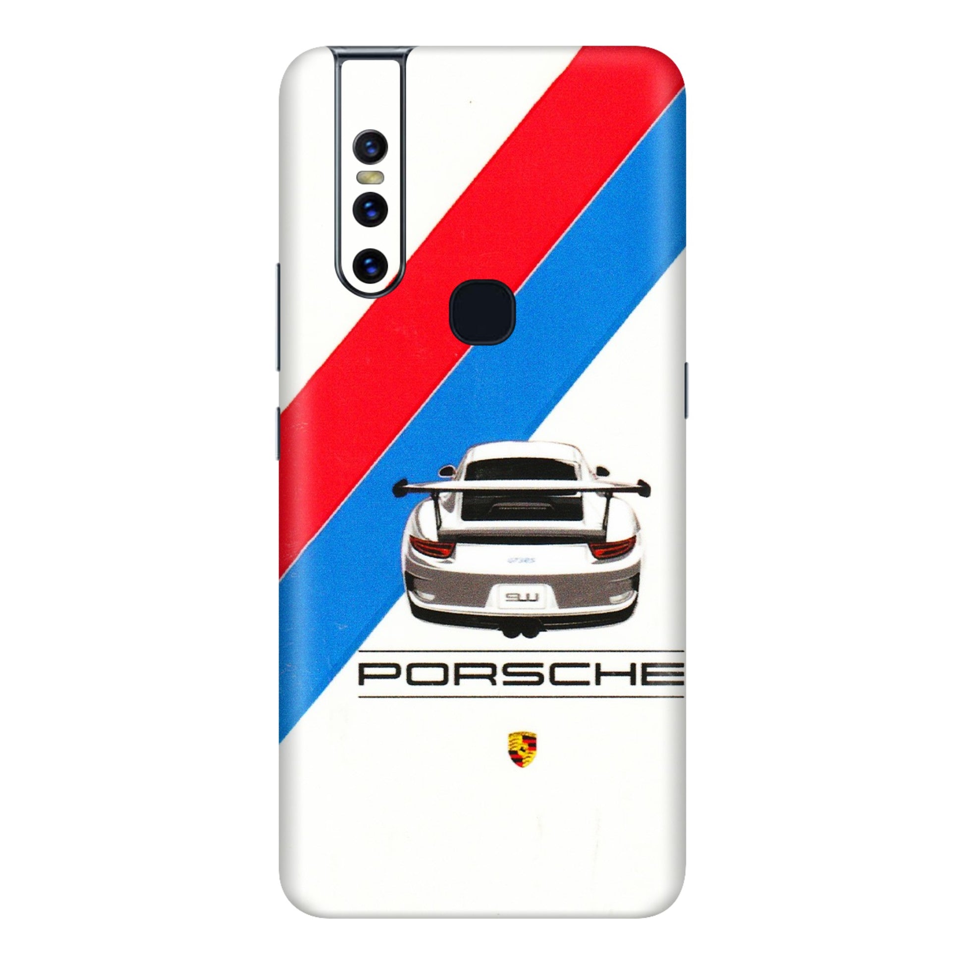 VIVO Z/V/X/T/U/S Series Phone Skins (All Models) - Porche Car Sober Logo - 3D Embossed Finish (L-248) Vivo V15