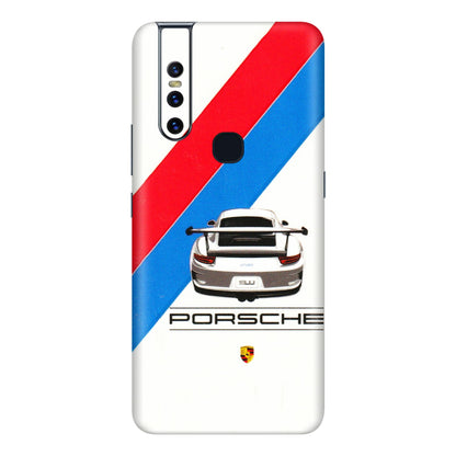 VIVO Z/V/X/T/U/S Series Phone Skins (All Models) - Porche Car Sober Logo - 3D Embossed Finish (L-248) Vivo V15