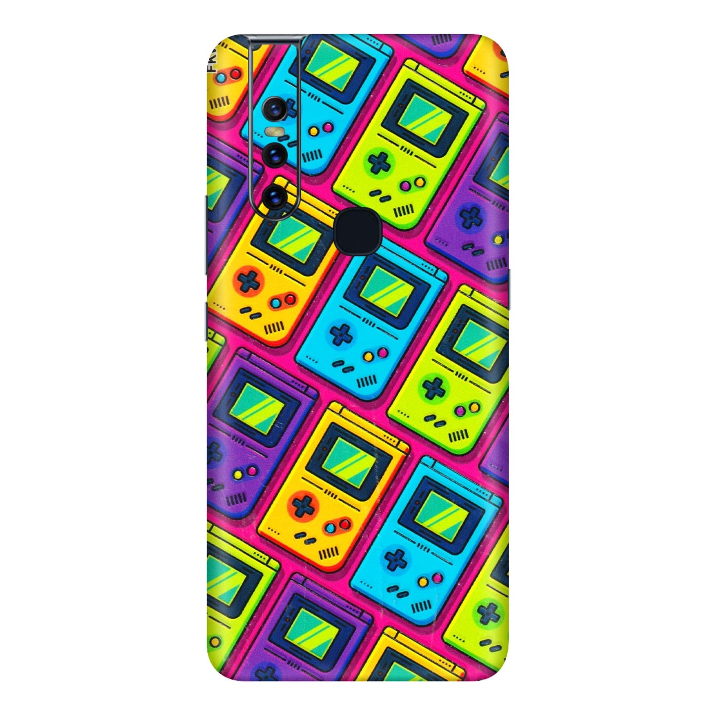 VIVO Z/V/X/T/U/S Series Phone Skins (All Models) - Gameboy Colourful - 3D Embossed Finish (L-266) Vivo V15