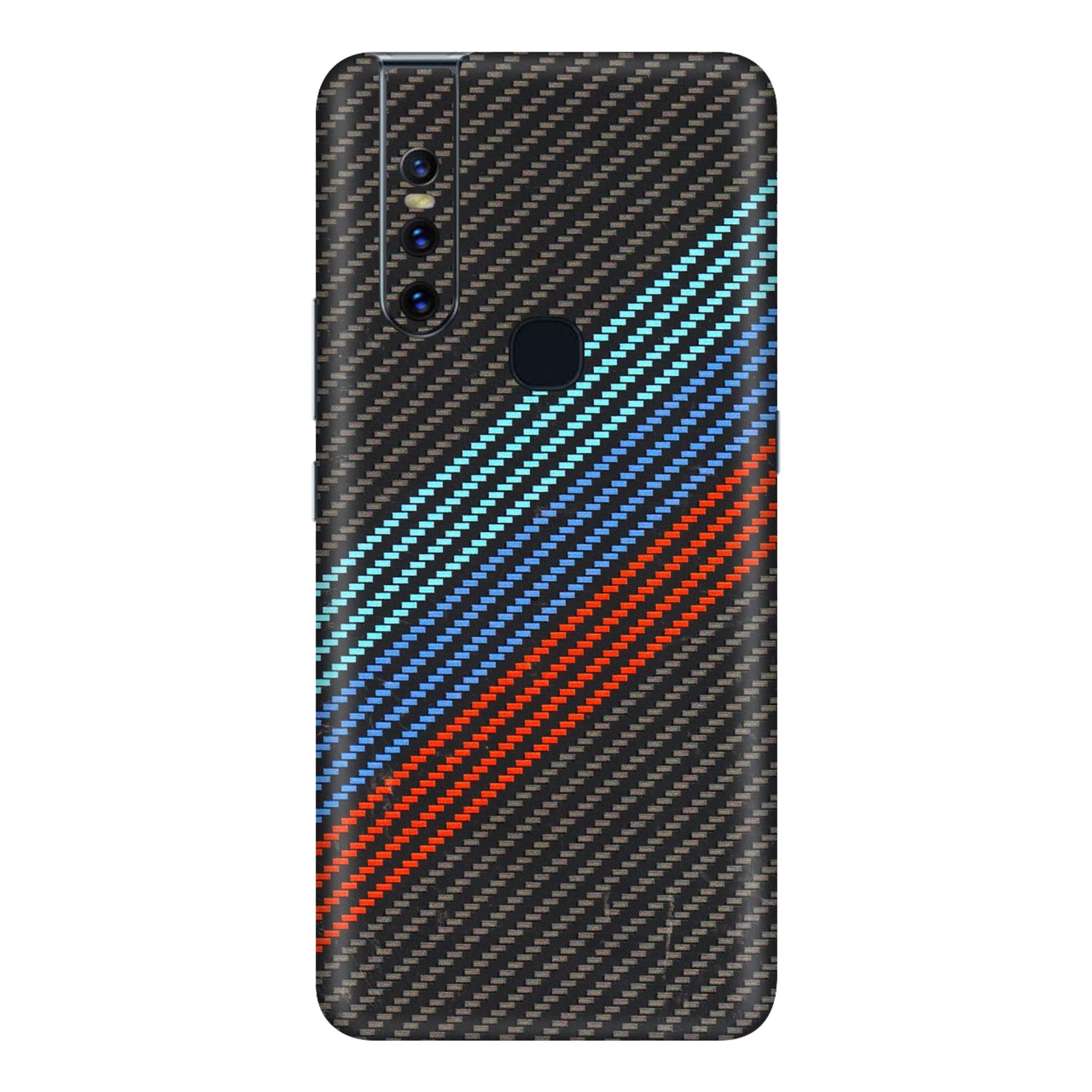 VIVO Z/V/X/T/U/S Series Phone Skins (All Models) - Carbon BM - 3D Embossed Finish (L-302) Vivo V15