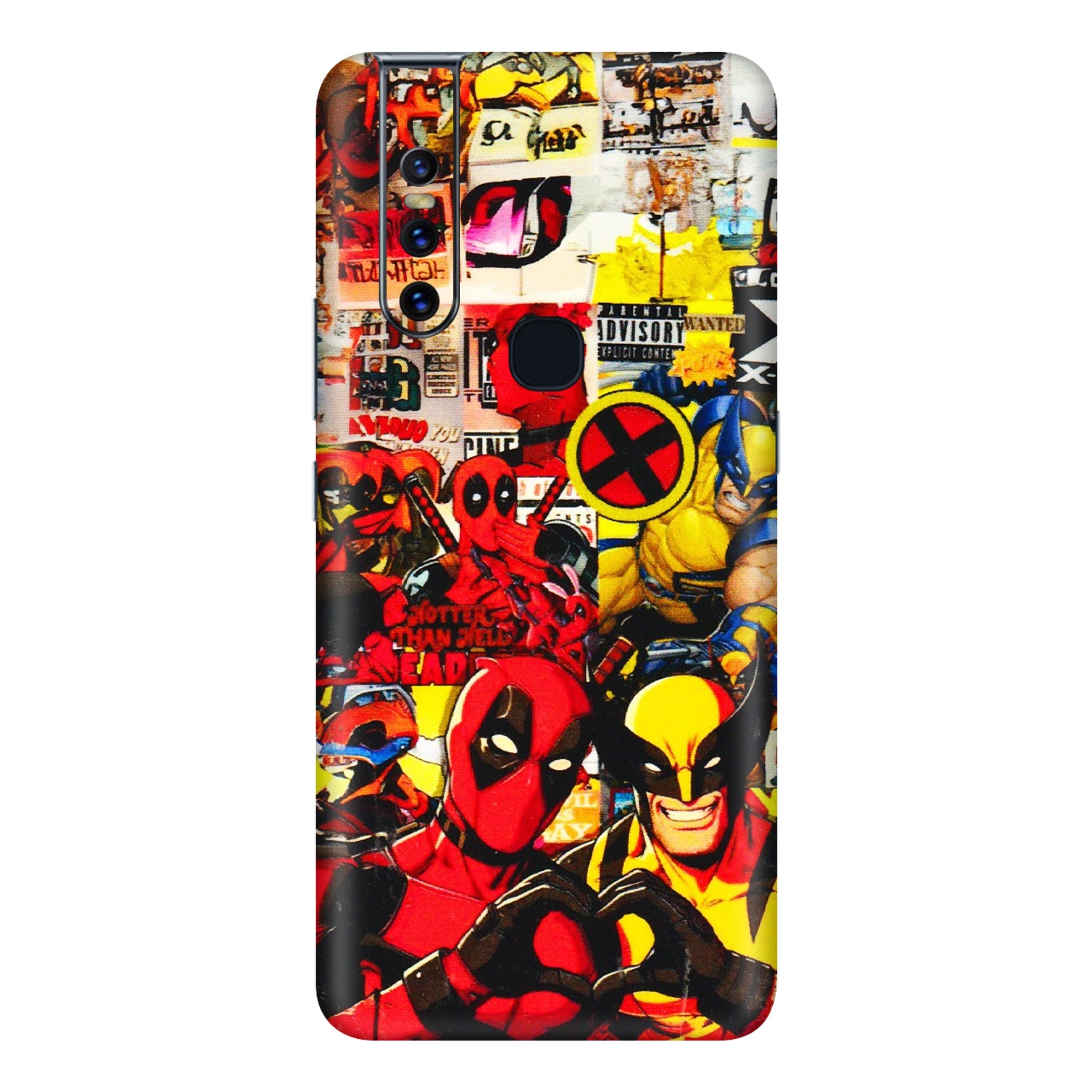 VIVO Z/V/X/T/U/S Series Phone Skins (All Models) - Spidy Wolverine - 3D Embossed Finish (L-310) Vivo V15