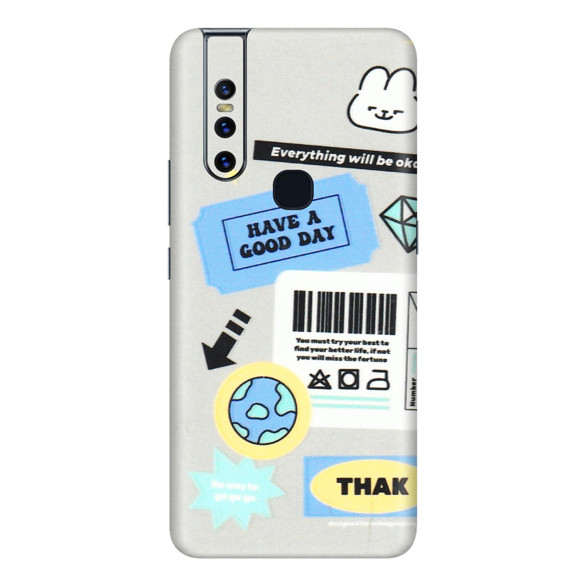 VIVO Z/V/X/T/U/S Series Phone Skins (All Models) - Will Be Okay Design - 3D Embossed Finish (L-316) Vivo V15