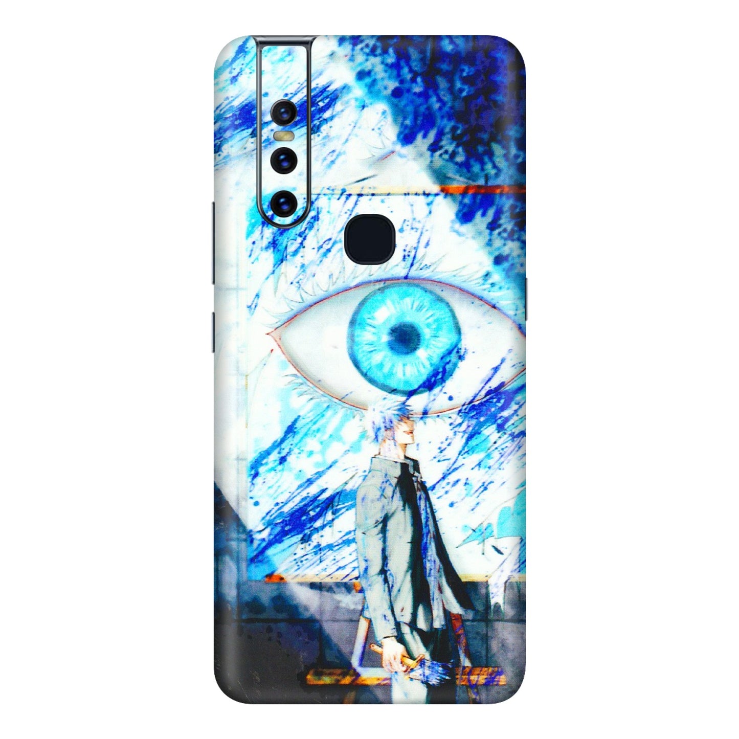VIVO Z/V/X/T/U/S Series Phone Skins (All Models) - Anime Sea Blue Eye - 3D Embossed Finish (L-318) Vivo V15