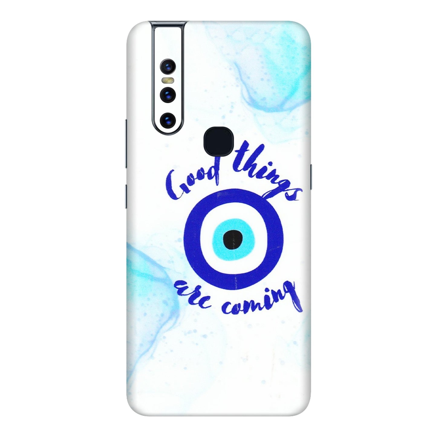 VIVO Z/V/X/T/U/S Series Phone Skins (All Models) - Evil Eye Good Things Are Coming - 3D Embossed Finish (L-322) Vivo V15